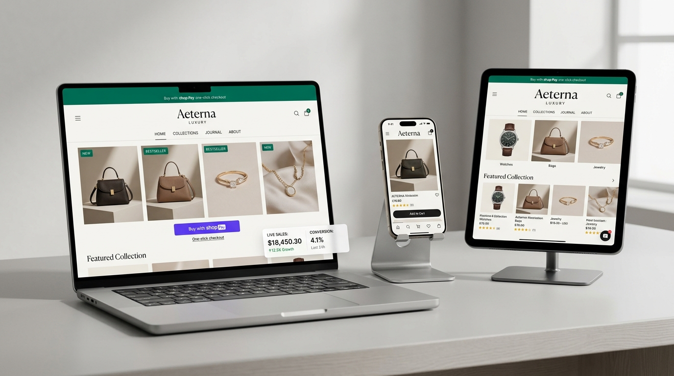 Enterprise Shopify Plus Responsive Storefront Architecture